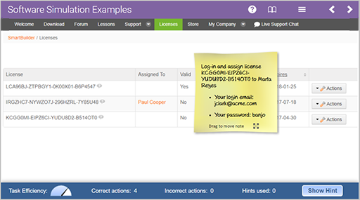 SmartBuilder flow chart showing branching