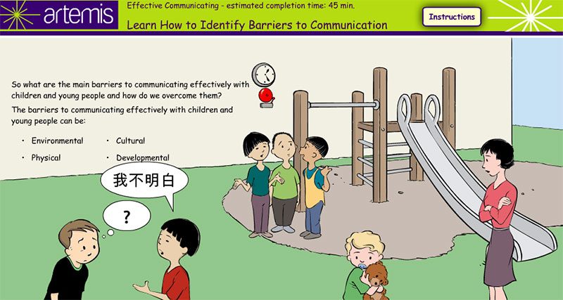 Effectively Communicating with Children Elearning Example