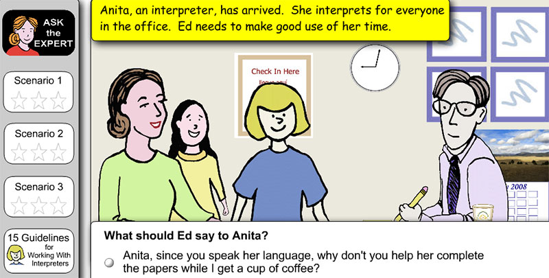 Working with Interpreters Elearning Example