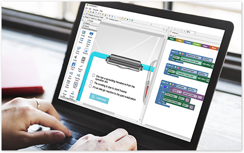 SmartBuilder authoring environment screen shot