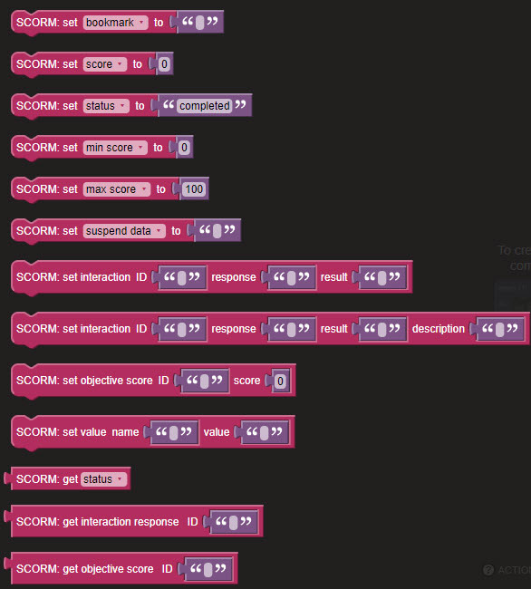 custom SCORM tracking