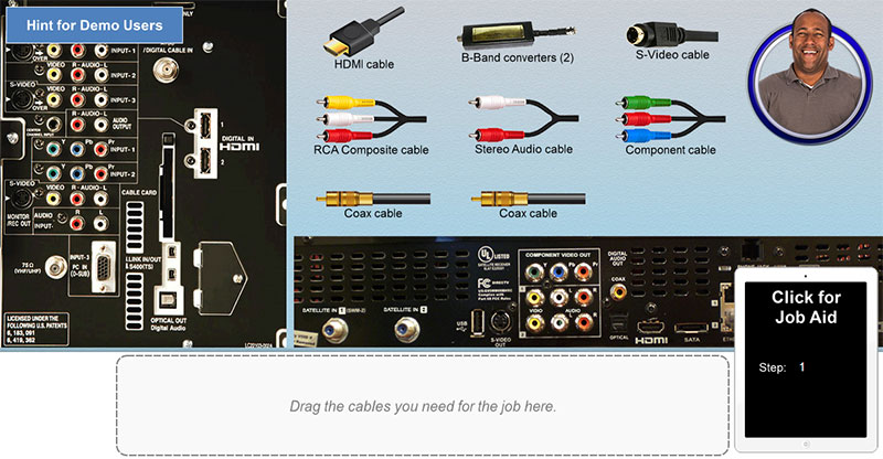 DVR Component Connection Elearning Example