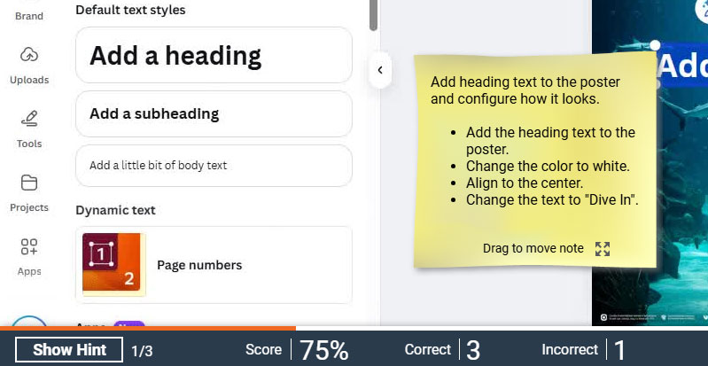 software simulation screenshot - smartbuilder - elearning example